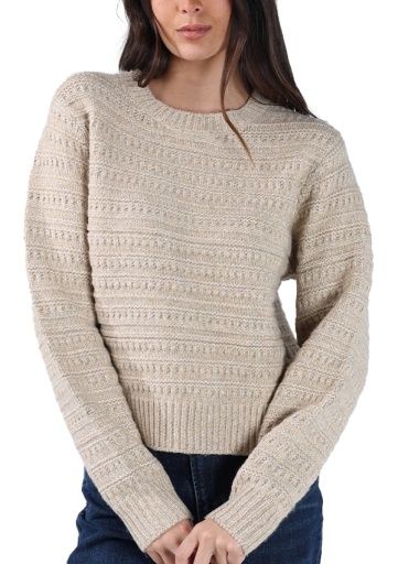 ESTELLE CREWNECK SWEATER, Colour: OAT, Size: XS