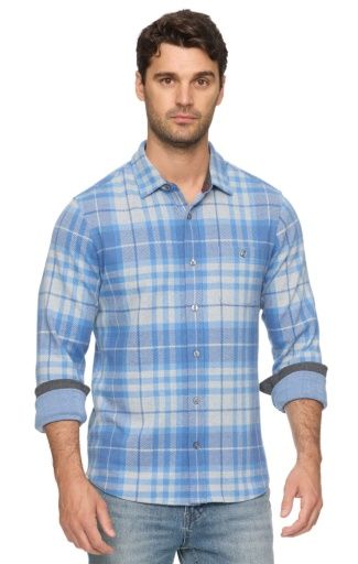 REXFORD LS HERO KNIT FLANNEL SHIRT, Size: M
