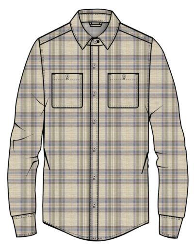 Pacifica Stretch Twill Overshirt, Colour: Olive, Size: Medium