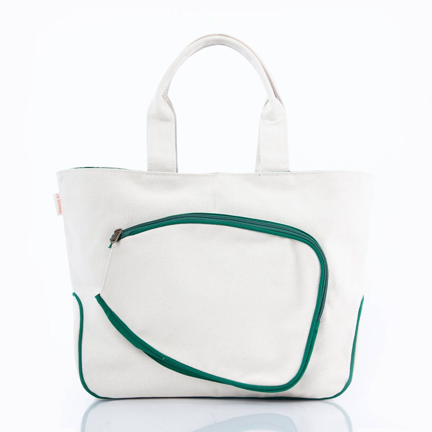 Pickleball Bag: Natural & Emerald