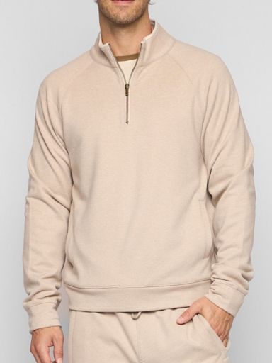 MAVERICK QTR ZIP, Colour: ALMOND, Size: M
