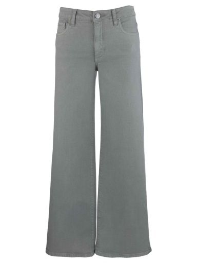 MAYA HIGH RISE FAB AB WIDE LEGS  REGULAR HEM