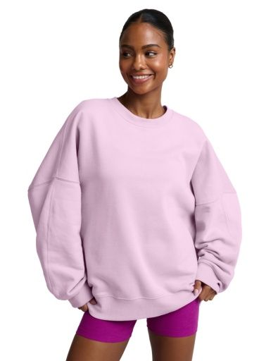 luxefleece 2 0 oversized crewneck lavend
