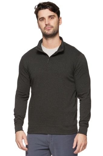 HERO SOLID TWILL 1/4 ZIP MOCK NECK