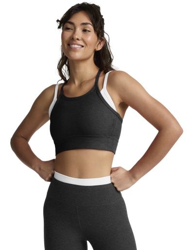 spacedye layered long line bra darkest n, Colour: darkest night by, Size: XS
