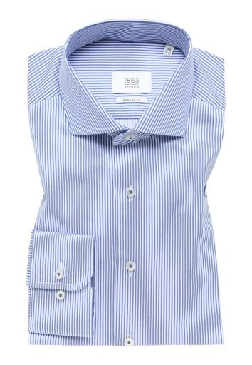 LUXURY TWILL BANKER STRIPE MODERN FIT CUTAWAY COLLAR