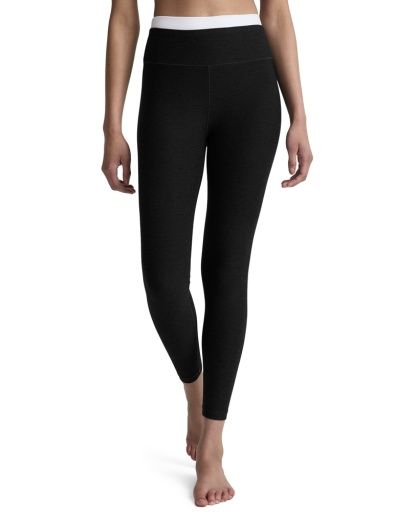 spacedye layered high waisted midi leggi, Colour: darkest night by, Size: XS