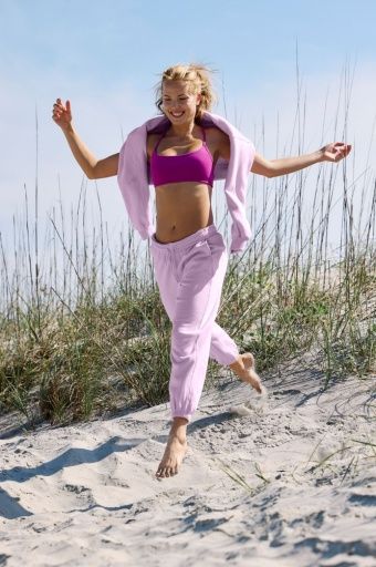 luxefleece 2 0 jogger lavender cream