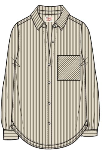 Jane Relaxed Shirt in Cali Poplin