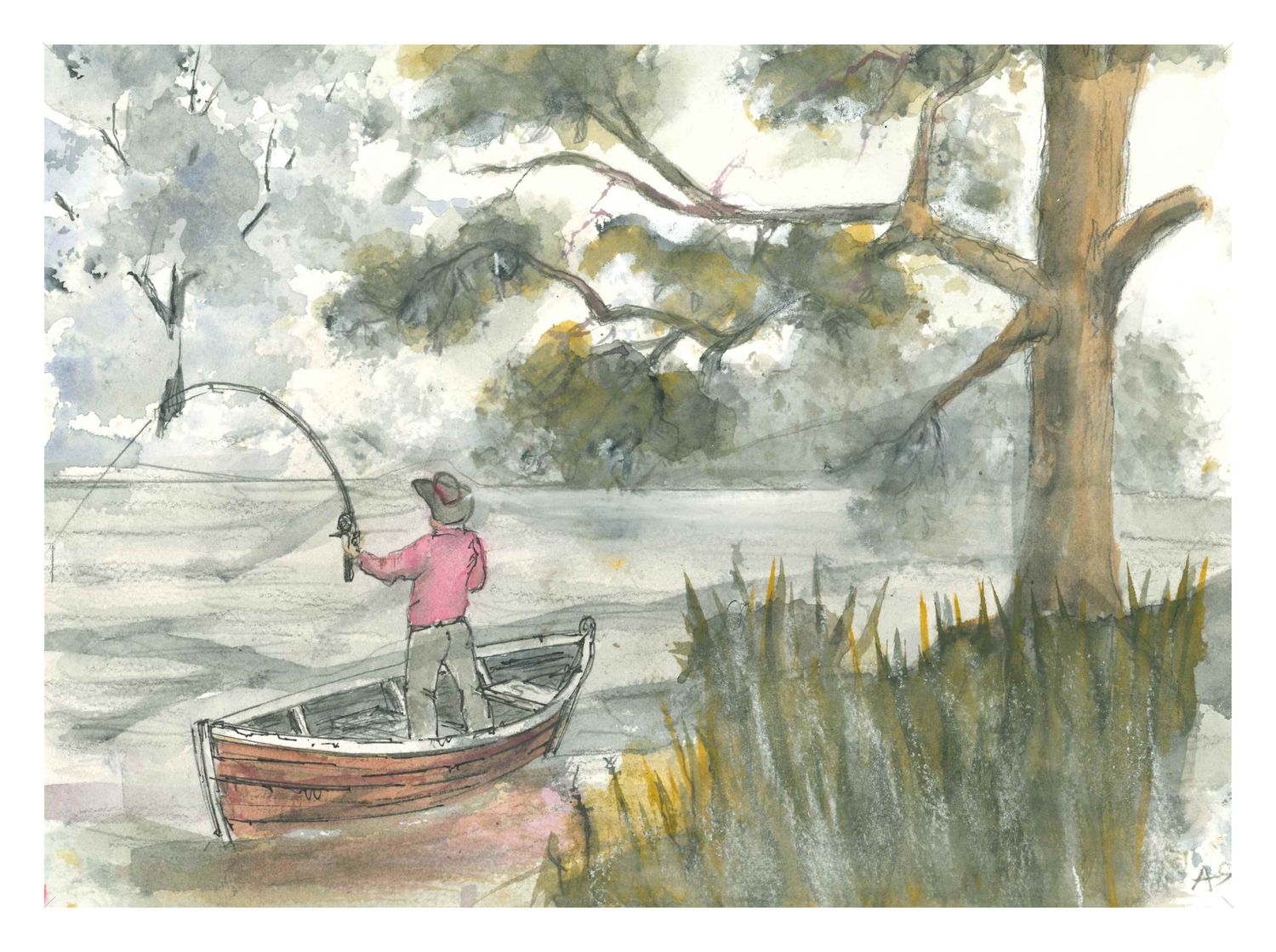 4 Fishing beneath a peaceful canopy of trees”