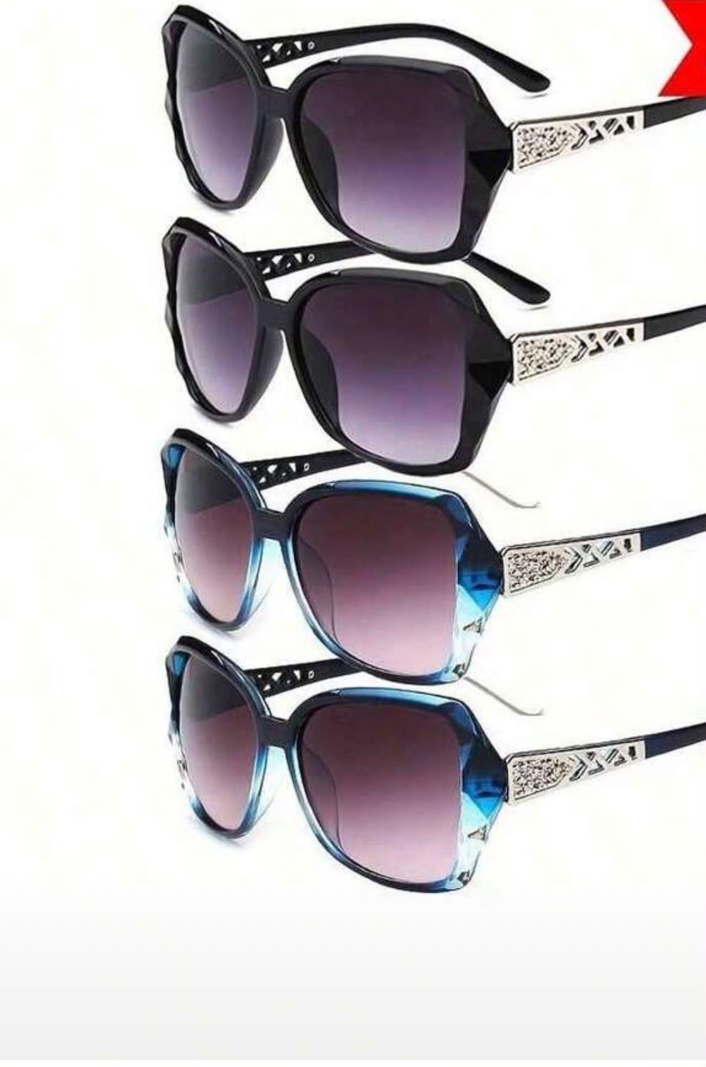 Decorative Cat-Eye Fashion Sunglasses