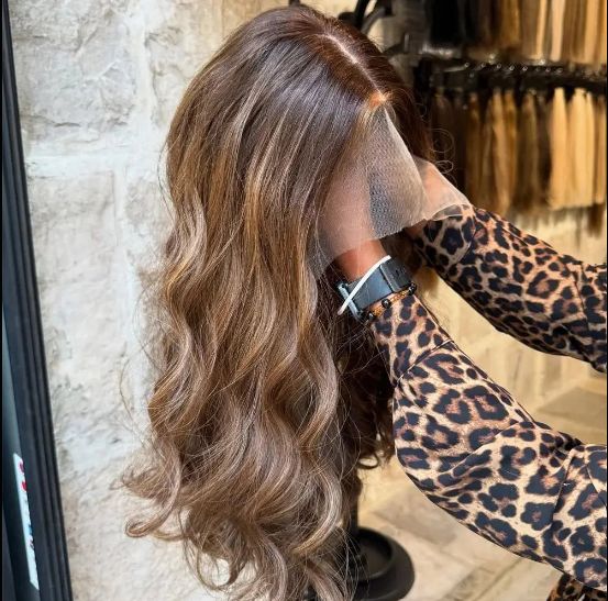 Ash Brown Body Wave Lace Front Wig