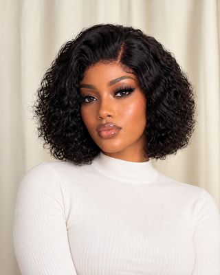 Luxury Curly Human Hair Wig – 4×4 Lace Closure | 1stHairly