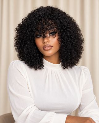 Natural Colour Pixie Curls Human Hair Wig | 1stHairly Natural Colour Pixie Curls Human Hair Wig | 1stHairly