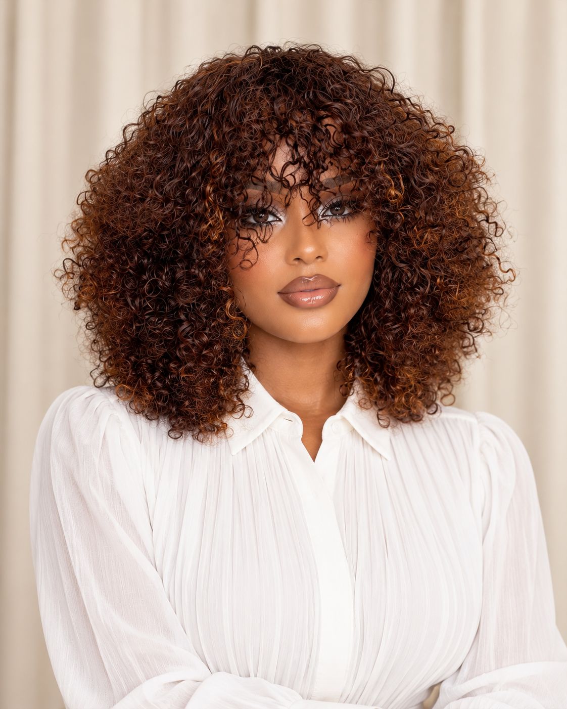 P4/30 Highlight Pixie Curls Human Hair Wig | 1stHairly