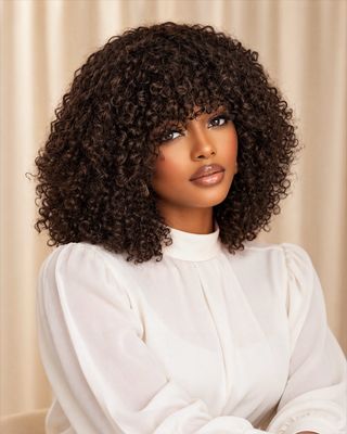 Brown Pixie Curls Human Hair Wig | 1stHairly Brown Pixie Curls Human Hair Wig | 1stHairly