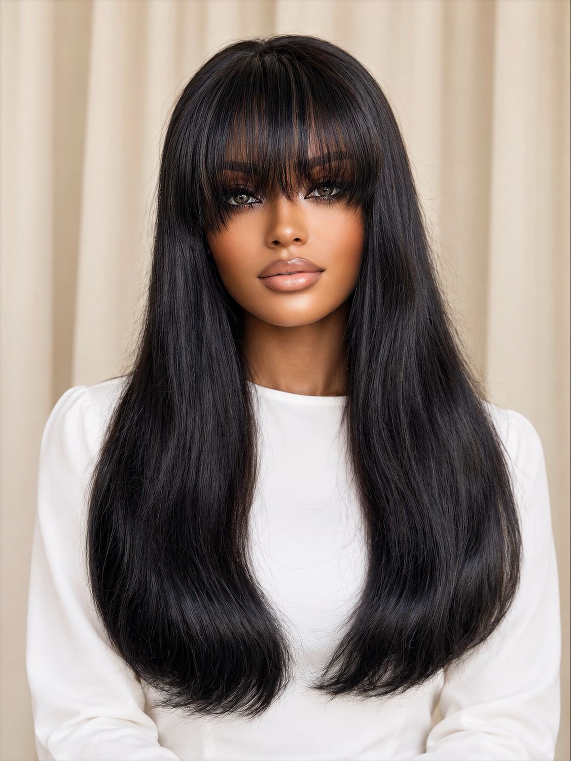 18-Inch SDD Fringe Wig with 5×5 Lace Closure | 1stHairly