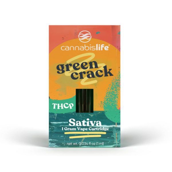 Cannabis Life - Green Crack THCP Vape Cart Sativa 1g