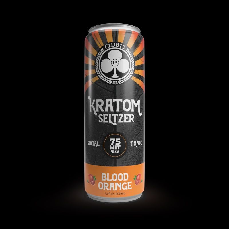 Club 13 Kratom Seltzer Blood Orange