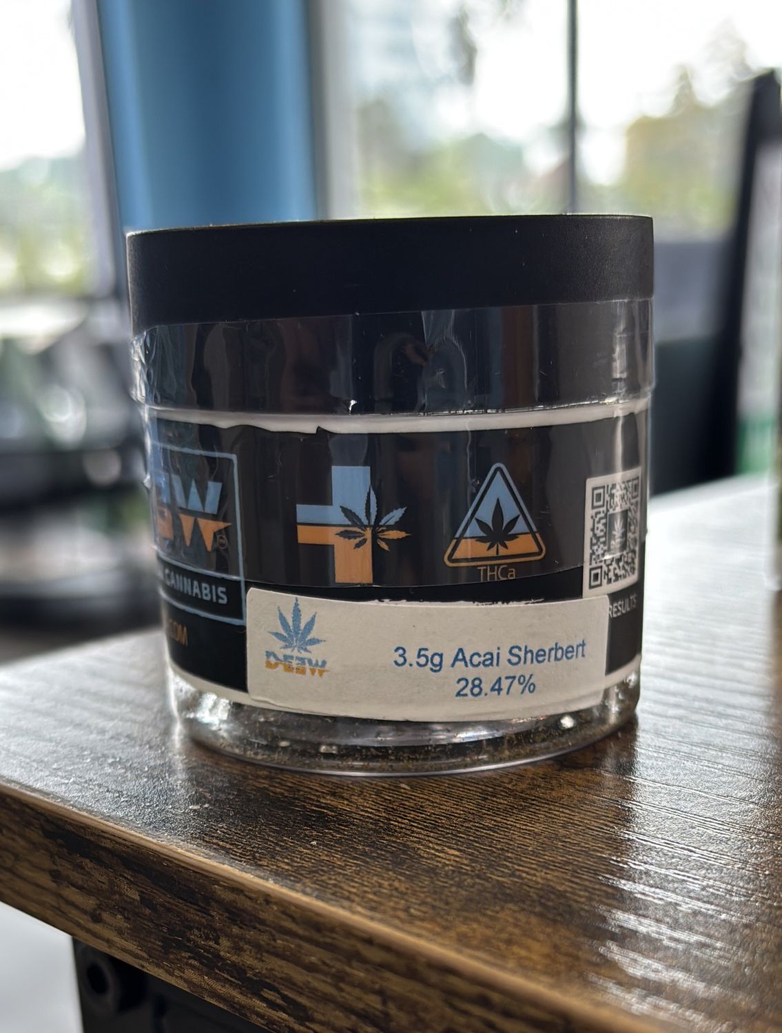 DE3W 3.5g Flower Jar Açai Sherbert