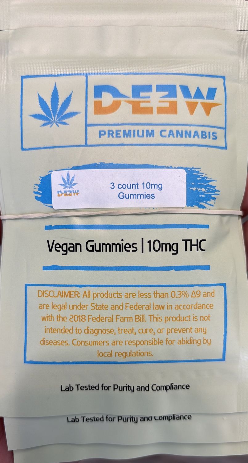 DE3W 3ct Gummies 10mg