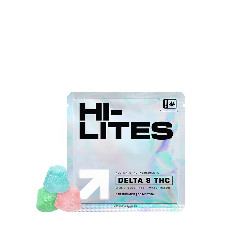 Hi-Lites Delta 9 THC Gummy Vegan: 3ct