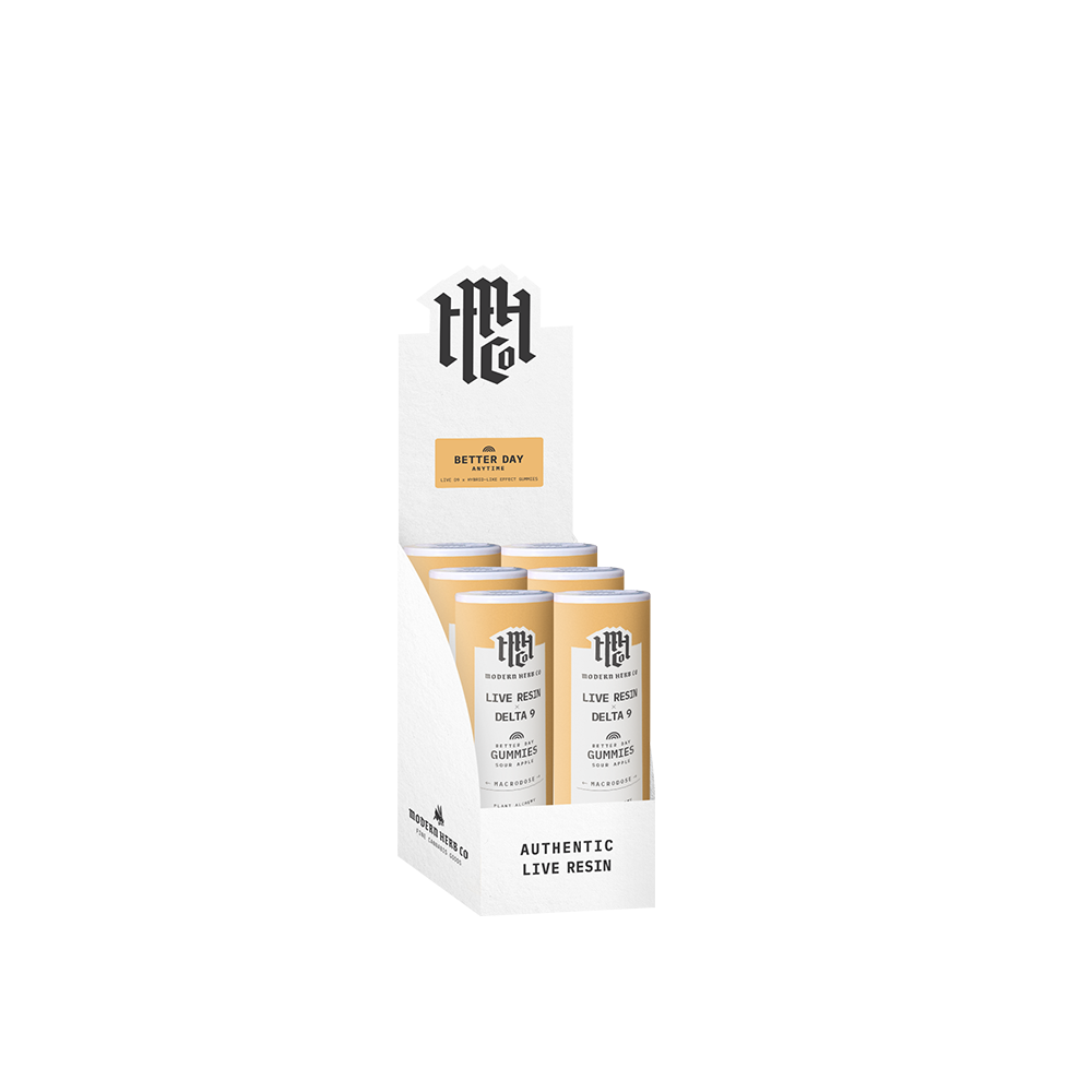 Live Resin Delta 9 Anytime Gummies: Sour Apple 5ct