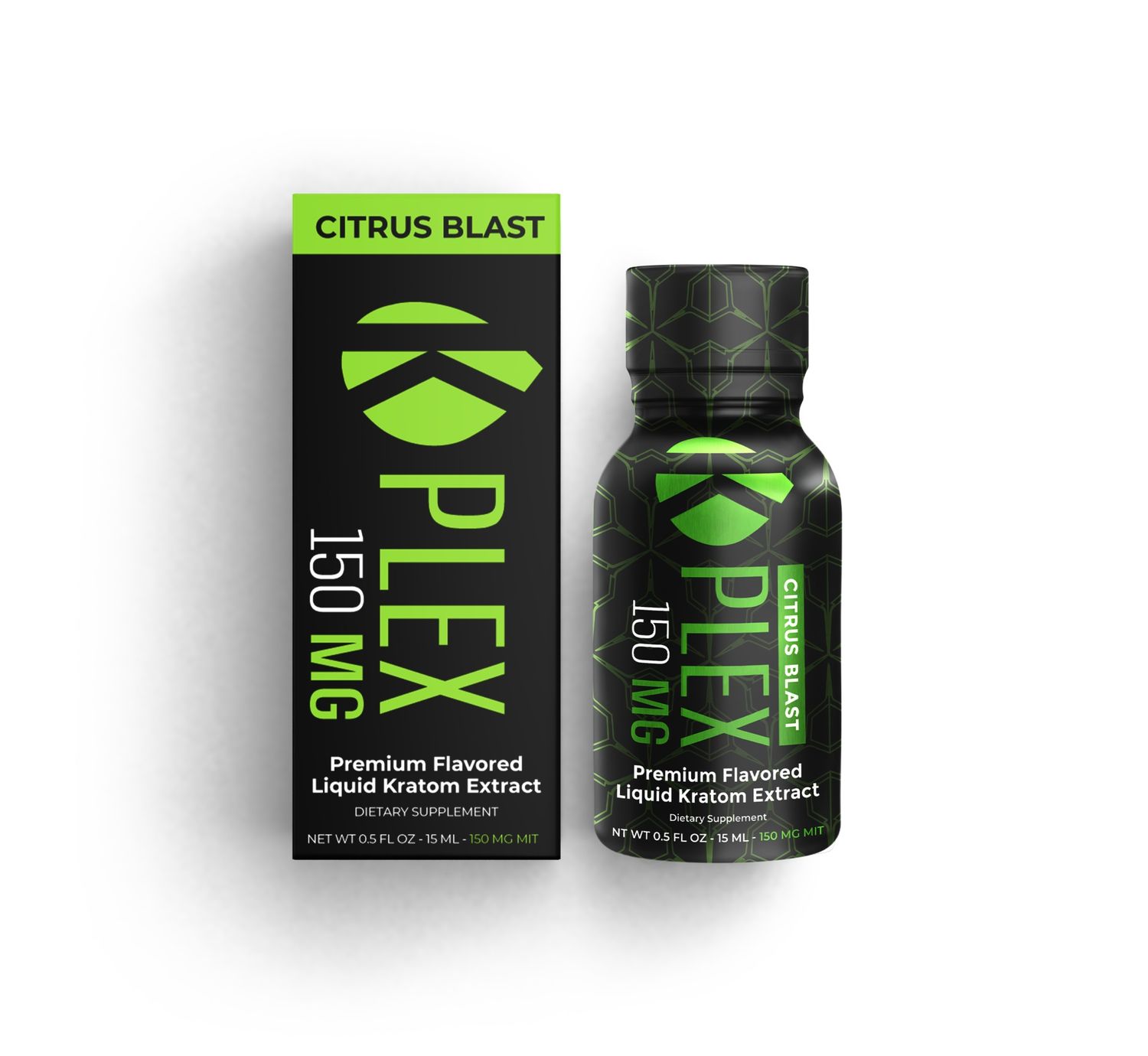 Professor Whyte's Kplex Kratom shot 150mg Citrus Blast