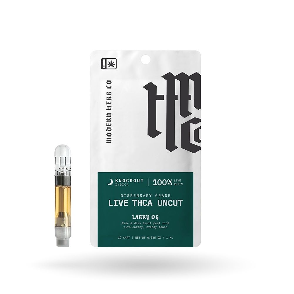 THCa Uncut Live Resin Knockout Cartridge 1g: Larry OG