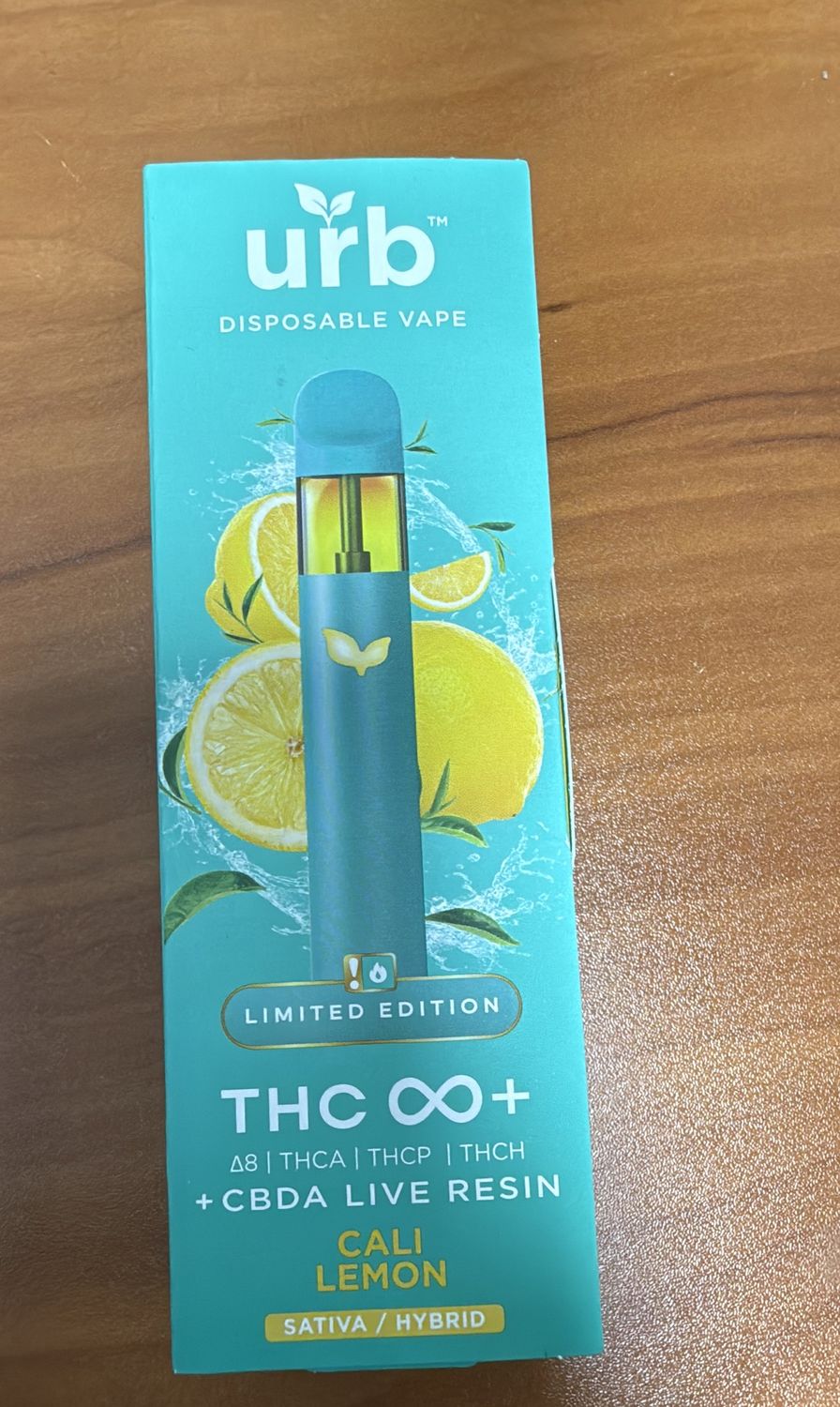 Urb THC Infinity Disposable Cali Lemon