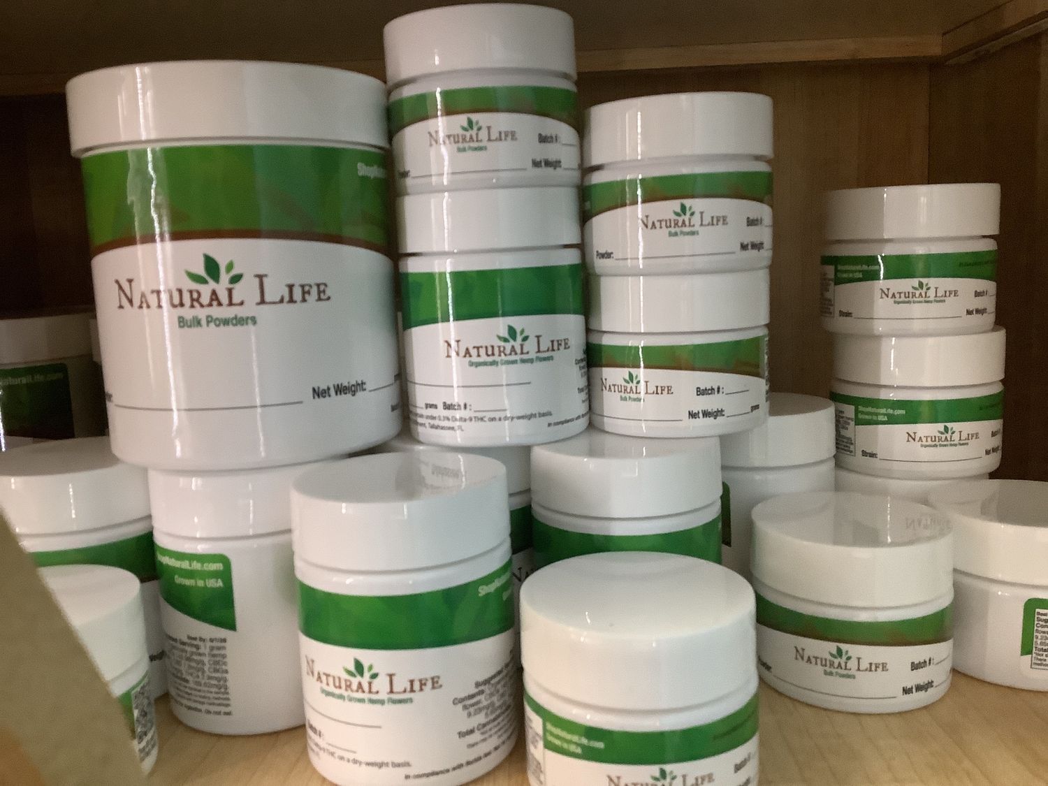Natural Life Labeled Hemp Jar