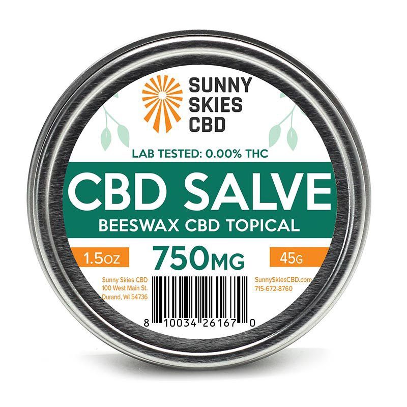 Sunny Skies Salve - CBD Isolate, Strength: 750mg