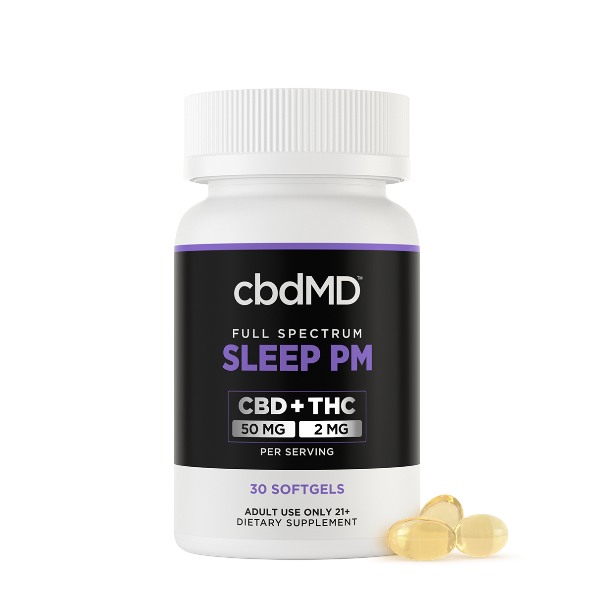 cbdMD Full Spectrum PM Softgels (1500mg)