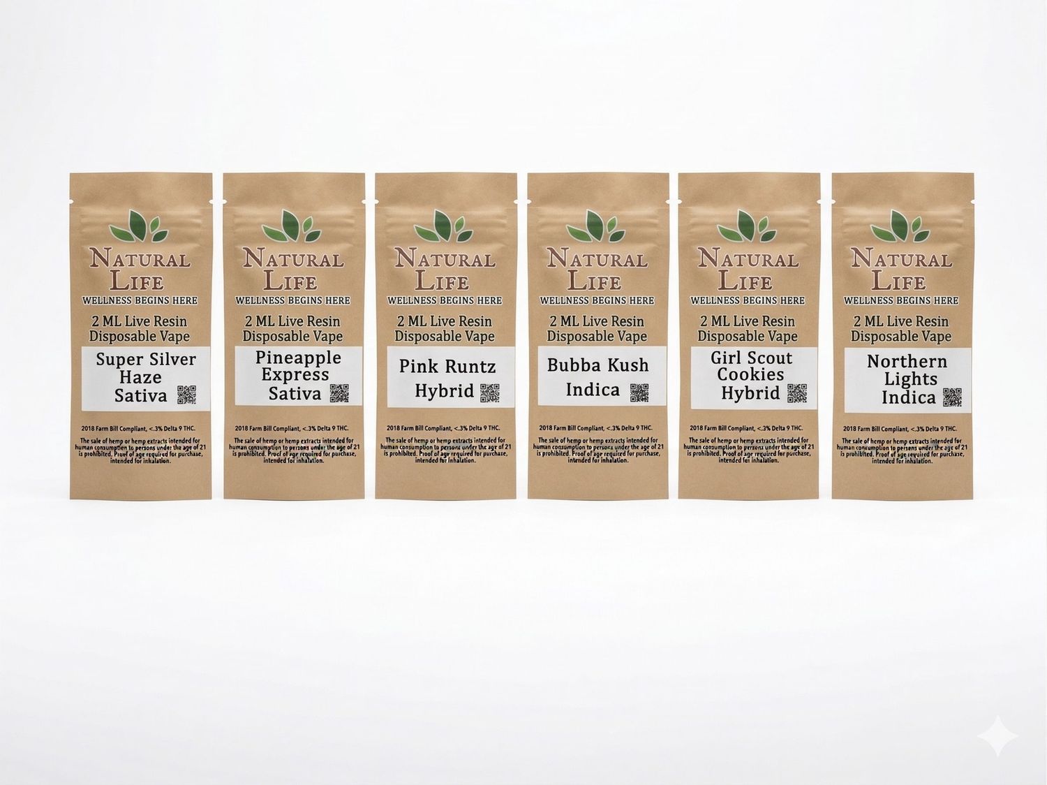Natural Life - Live Resin THC Disposable Vape (2ml)