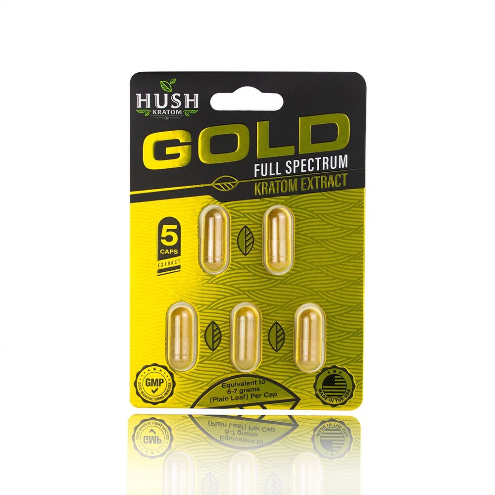 Hush Kratom Gold Extract Capsules