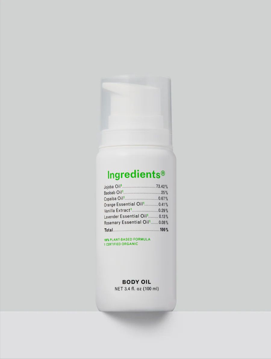 Ingredients Dry Body Oil