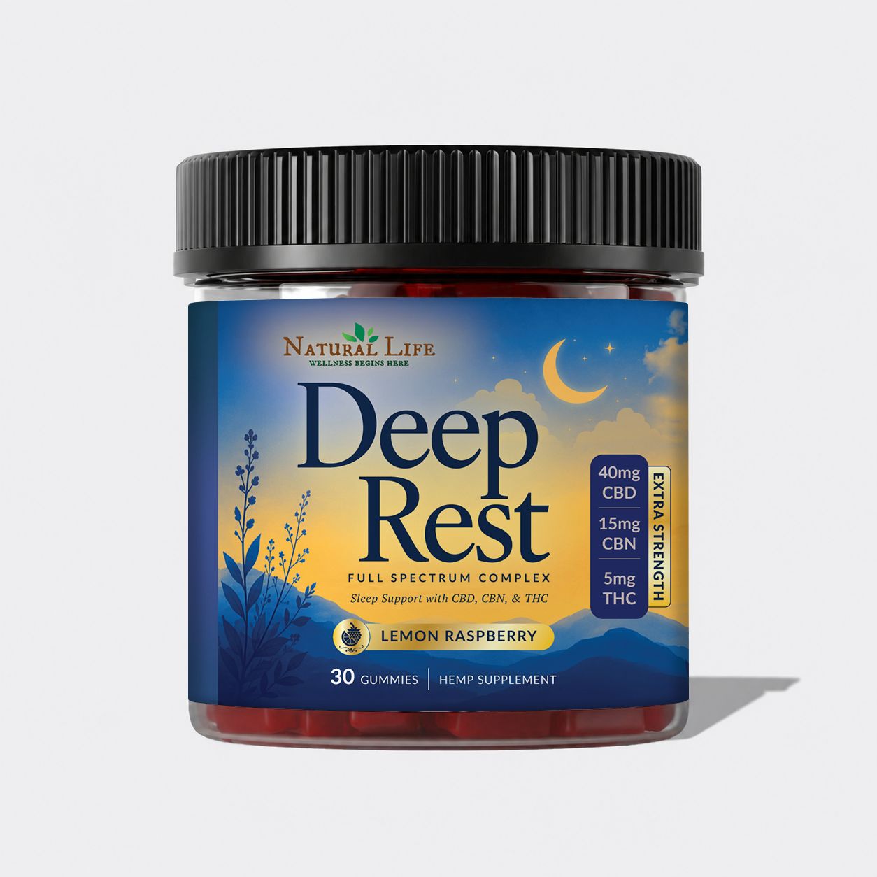 Natural Life - Deep Rest Gummies, Strength: Extra Strength