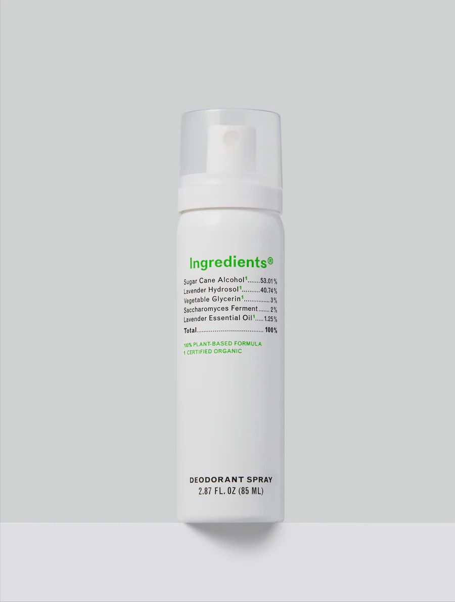 Ingredients Aluminum-Free Deodorant Spray
