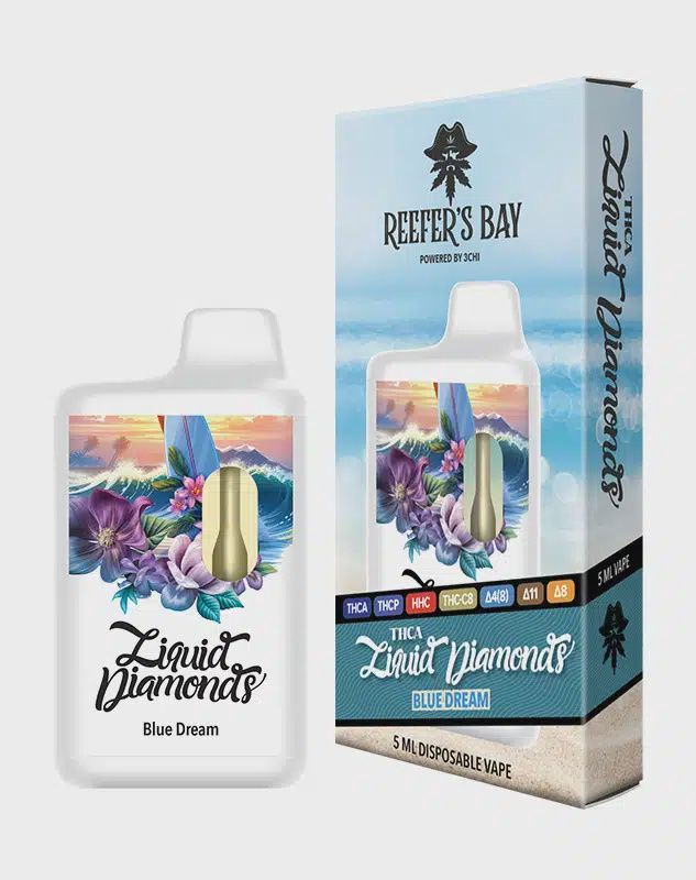 Reefer's Bay Liquid Diamonds Vape 5ml, Strain: Blue Dream