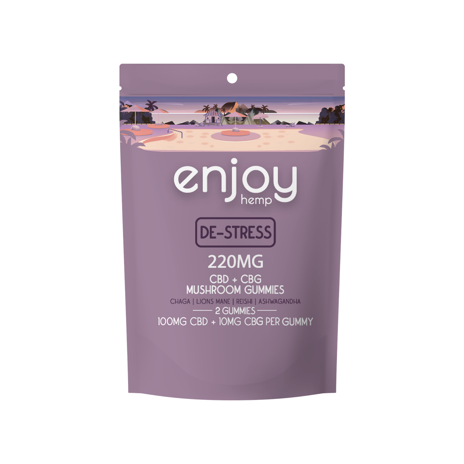 Enjoy CBD Destress Gummies, Strength: 220mg