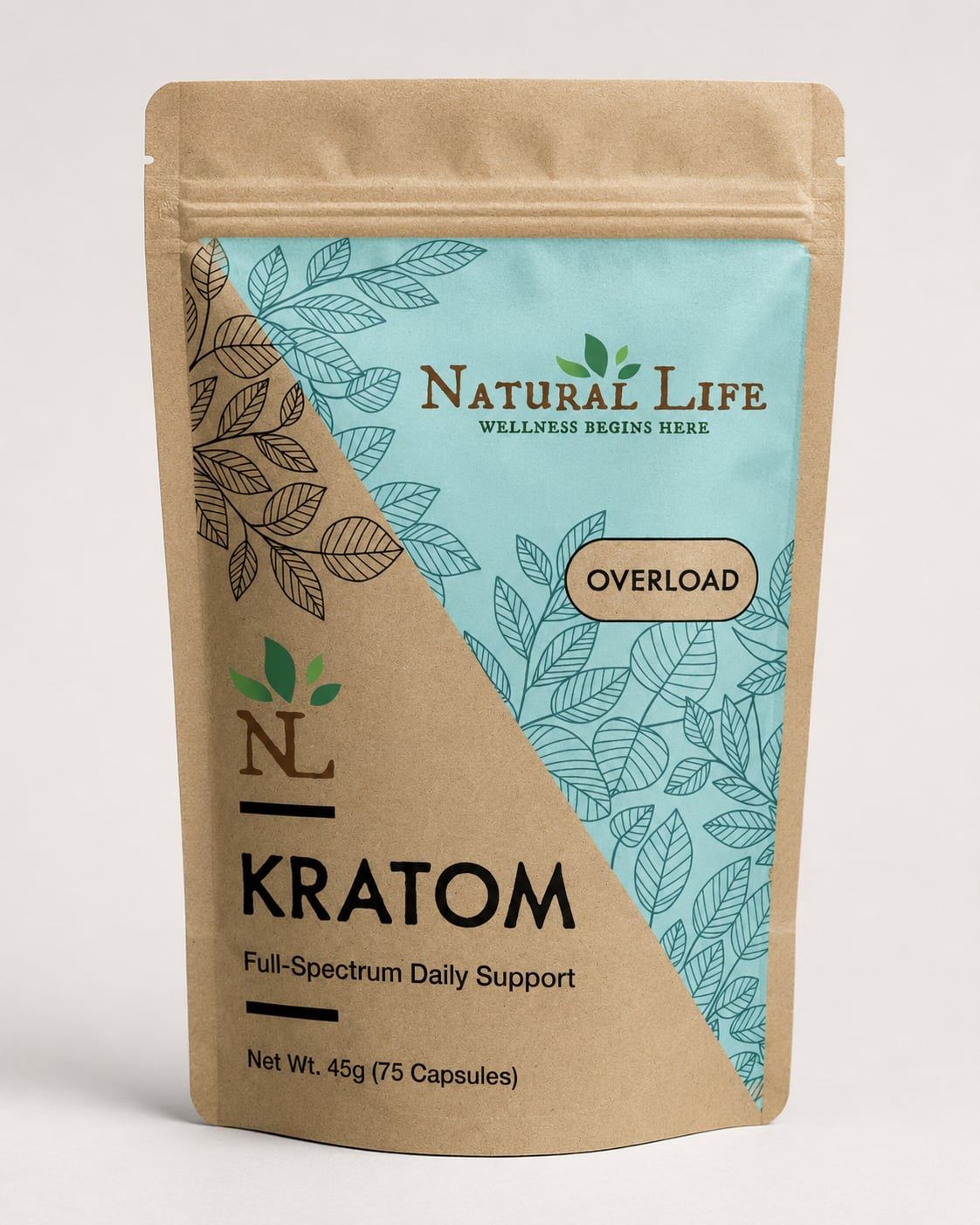 Natural Life Kratom - Packaged