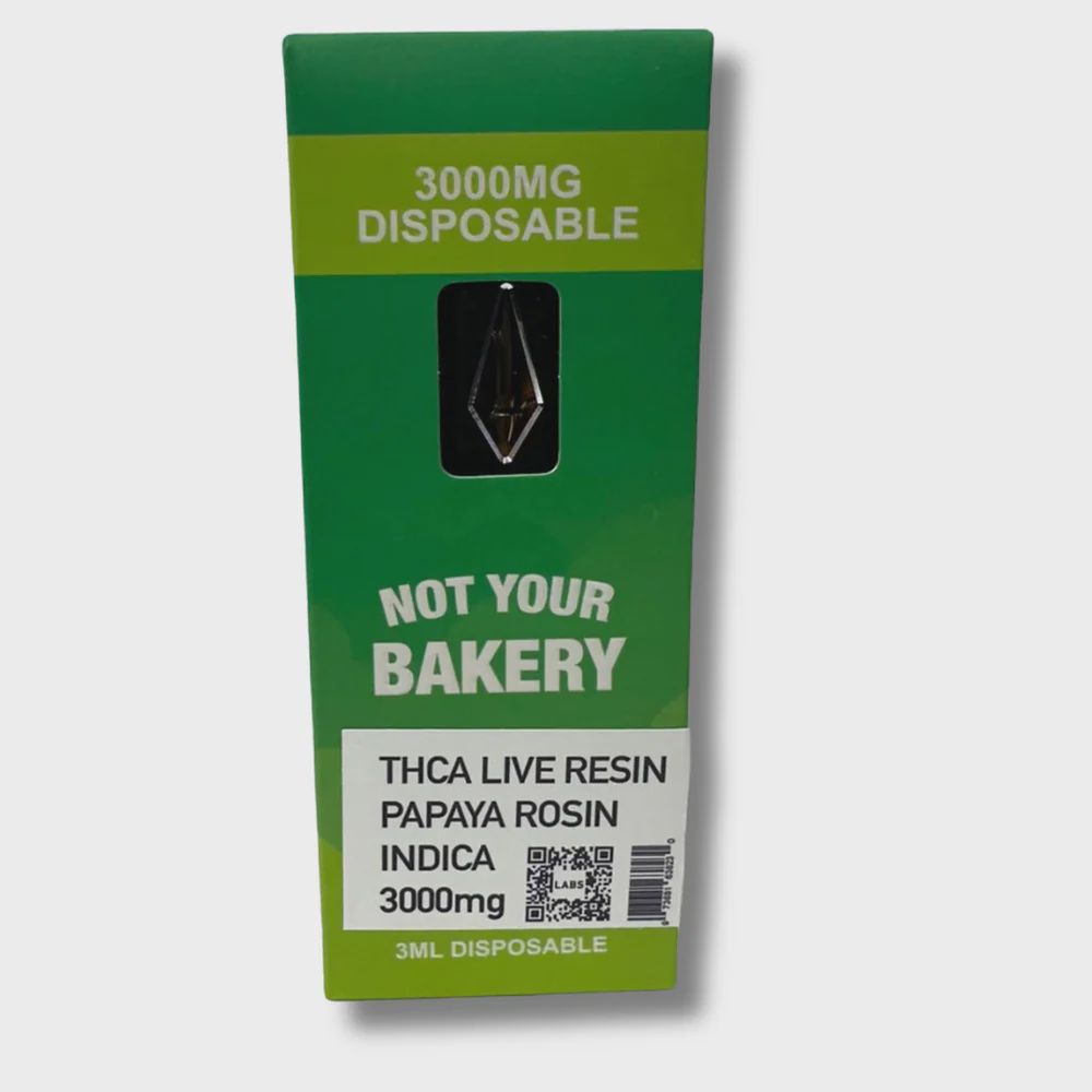 Jelly - THC Live Resin Disposable 3ml, Strain: Papaya Rosin - Indica