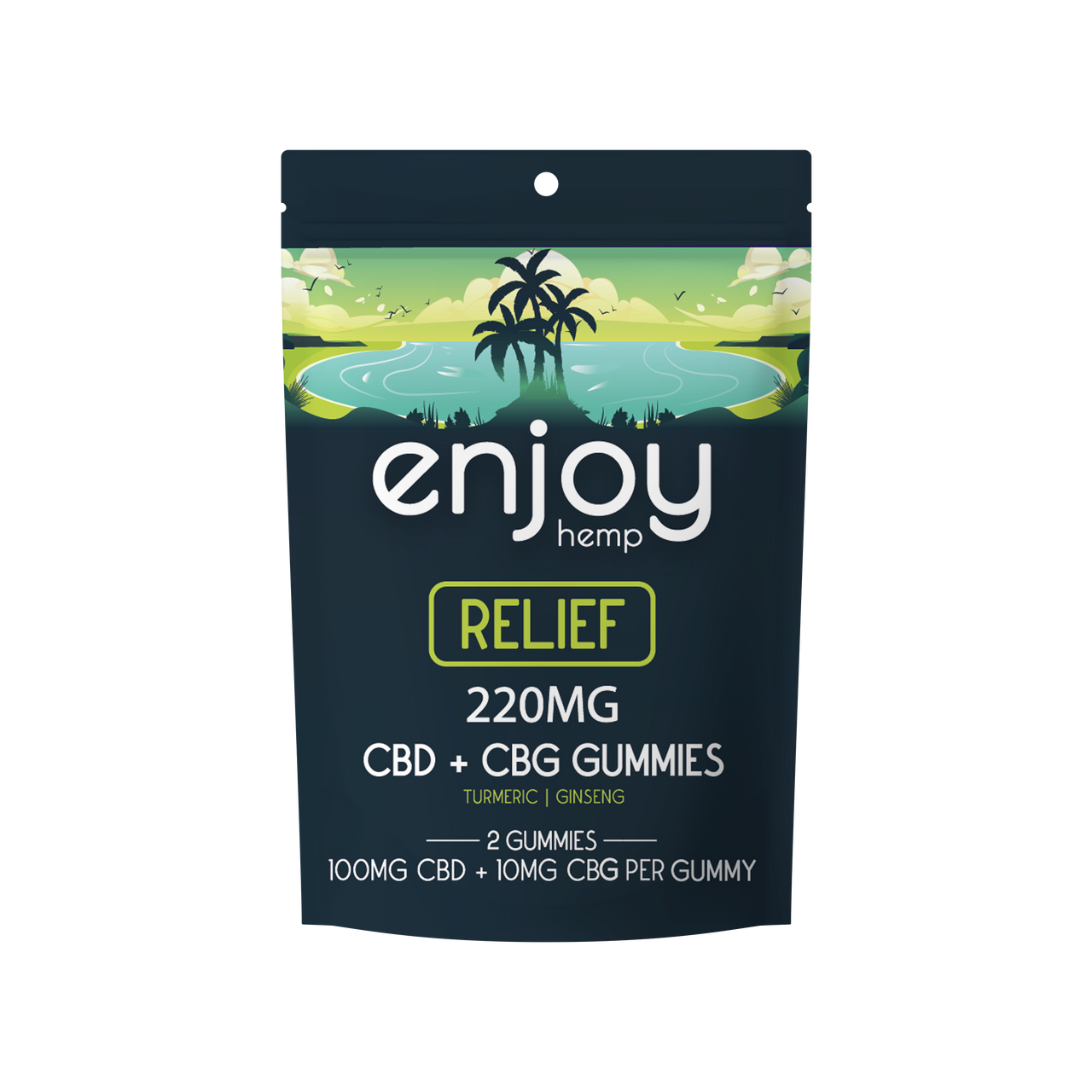 Enjoy CBD Relief Gummies, Strength: 220mg