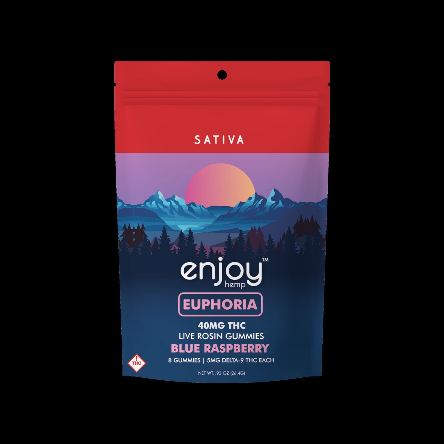 Enjoy Hemp D9 Gummies - Euphoria 40mg - Blue Raspberry