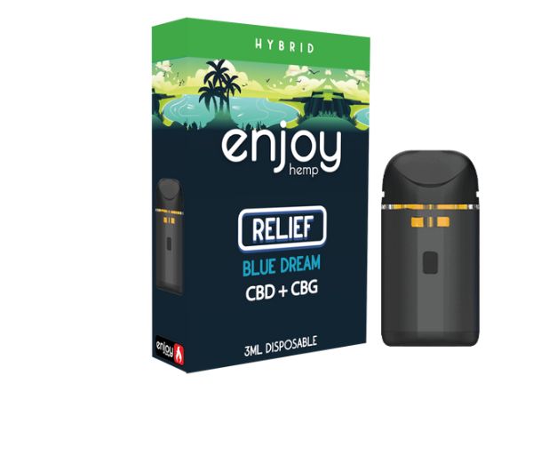 Enjoy Relief CBD &amp; CBG Disposable Vape - Blue Dream