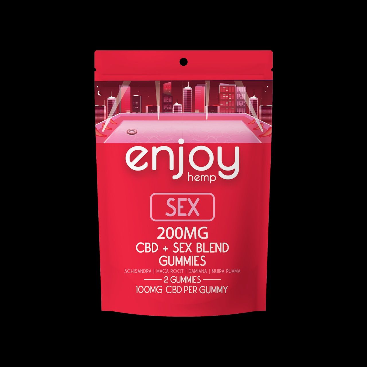Enjoy Hemp Sex gummies - Intimacy Blend, Size: 200mg