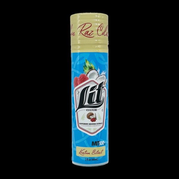 Lit Culture Superior Kratom Extracts, Strength: Blue Raz Colada 500MIT