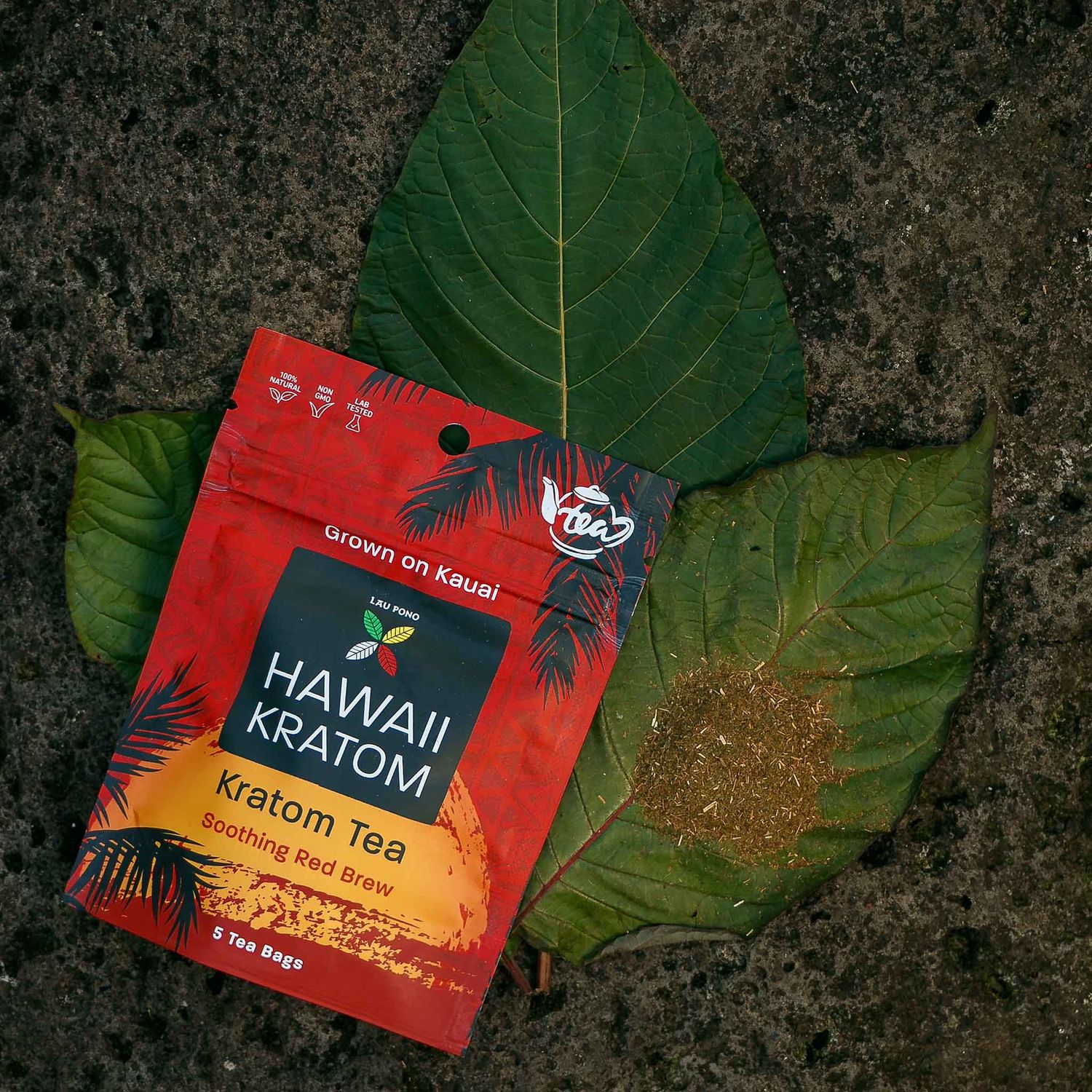 Hawaii Kratom - Kratom Tea - Soothing Red Brew - 5ct