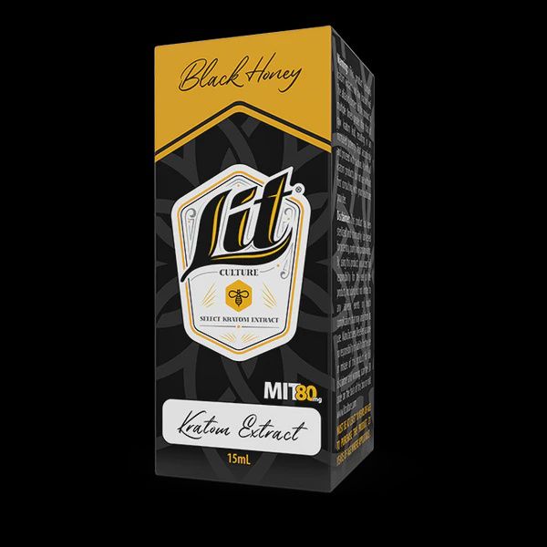 Lit Kratom Extract Shot, Flavor: Black Honey