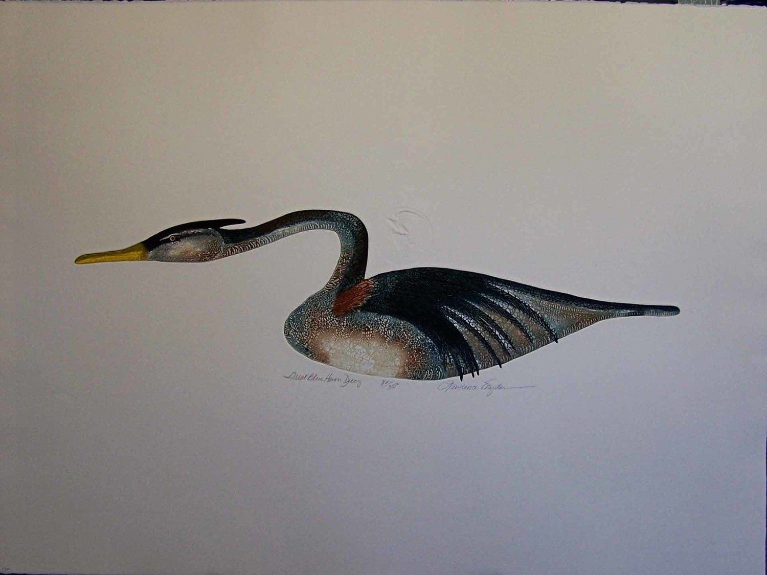 Great Blue Heron Decoy by Lawrence Snyder